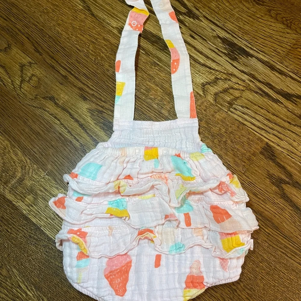 Angel Dear- Colorful Ice Cream Print Baby Romper